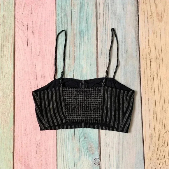 Forever 21 crop top mini skirt set blue and white stripes - Picture 8 of 9